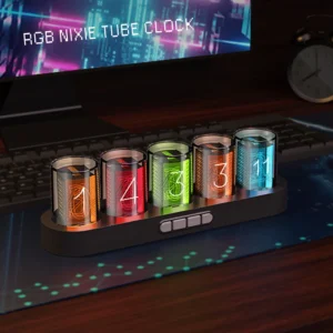 Digital Nixie Tube Clock with RGB LED — The Glow Your Desk Has Been Missing