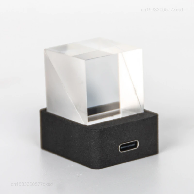 smart pixel clock holographic crystal cube