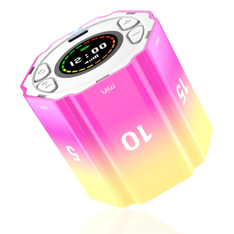 XMSJ Flip Cube Timer — 5-in-1 Visual Timer for Work, Study & Kitchen - Image 7